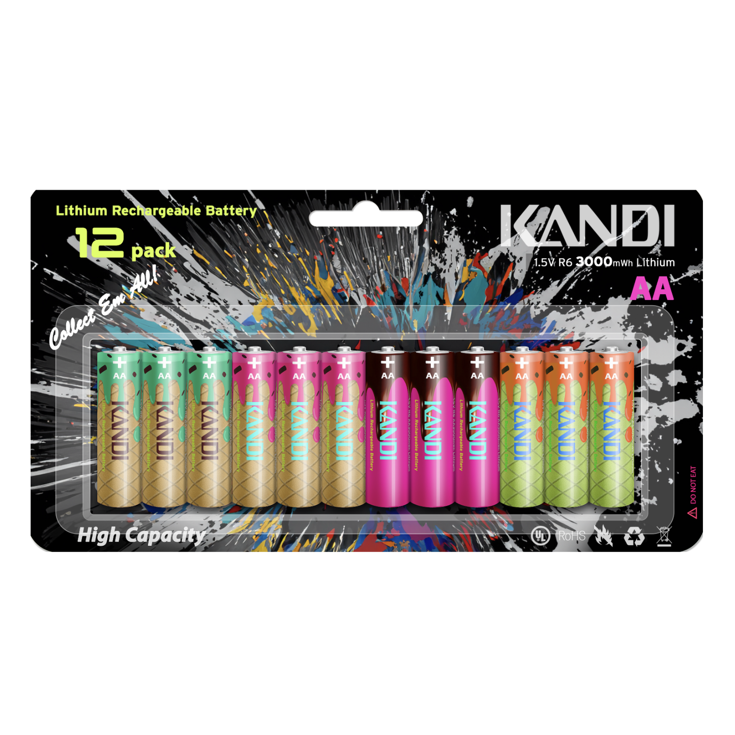AA Lithium Rechargeable Batteries (Digital)