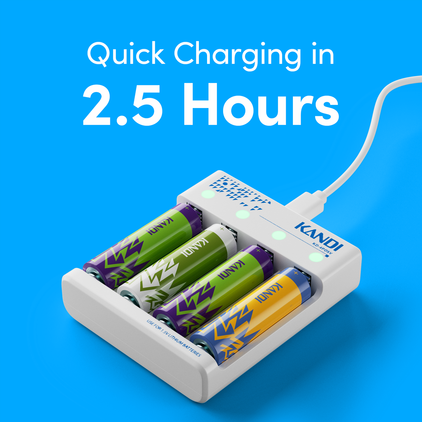 AA Lithium Rechargeable Batteries (Digital)