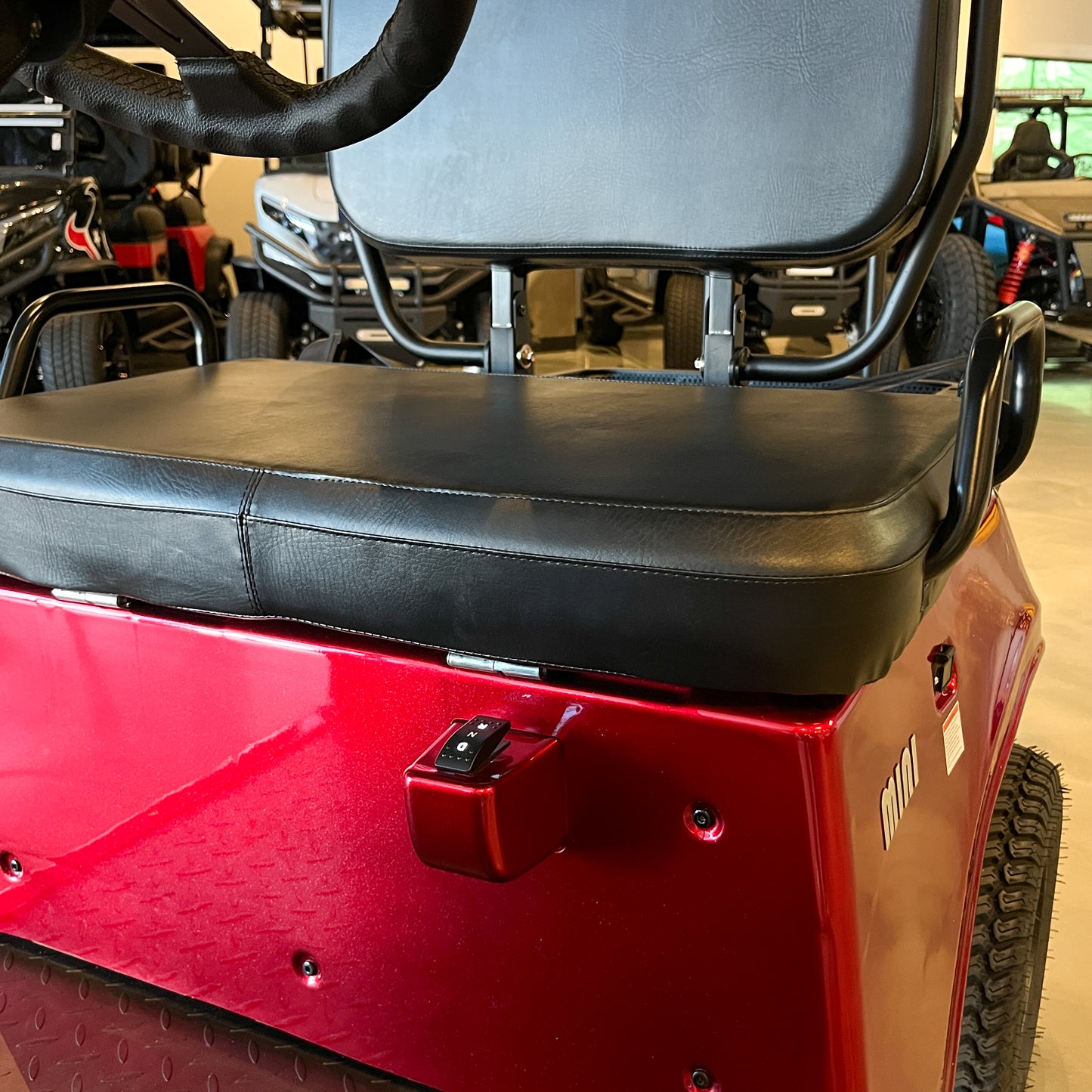 Red Collapsible Mini Cart (Demo Vehicle) (Roof and Foldable Windshield Included)