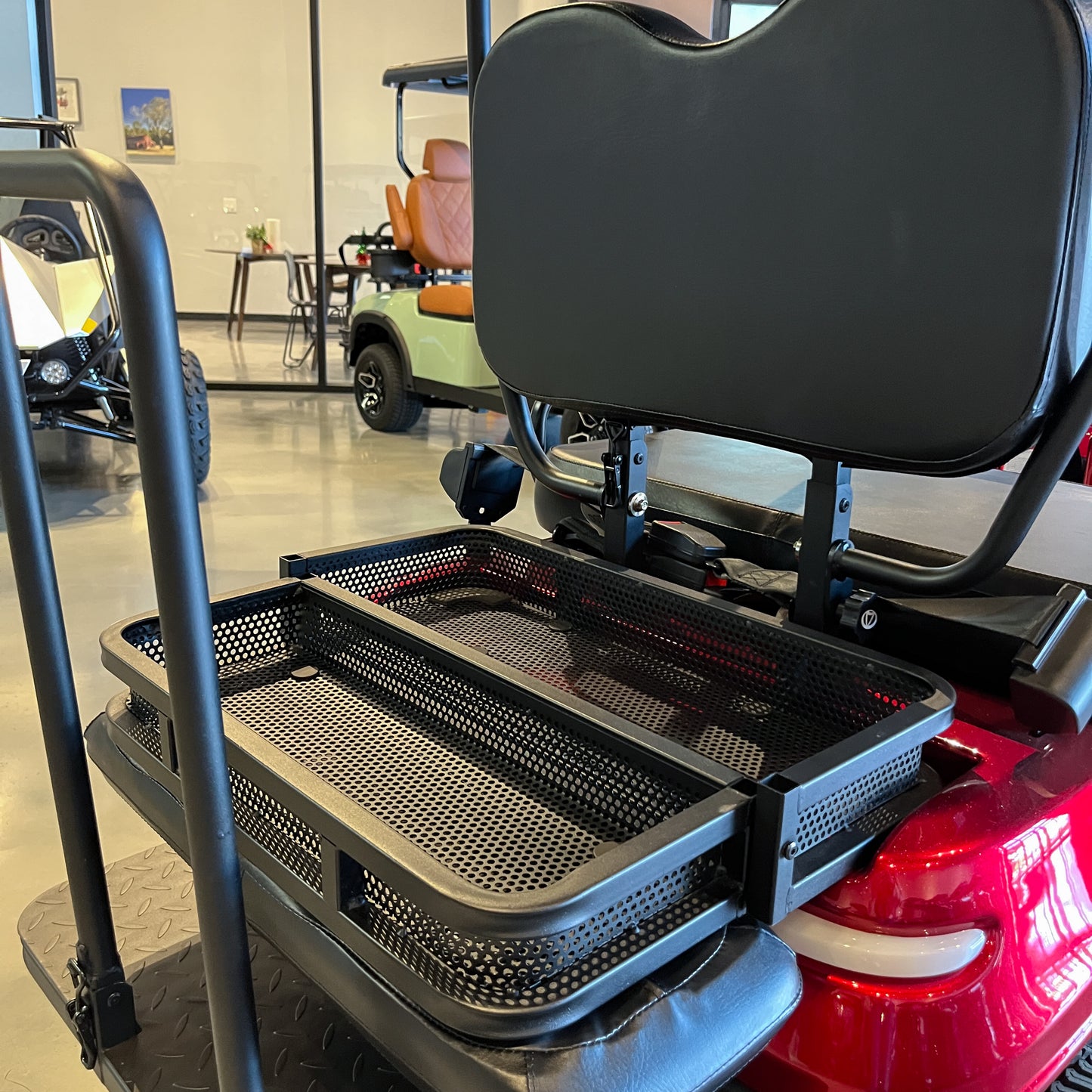 Red Collapsible Mini Cart (Demo Vehicle) (Roof and Foldable Windshield Included)