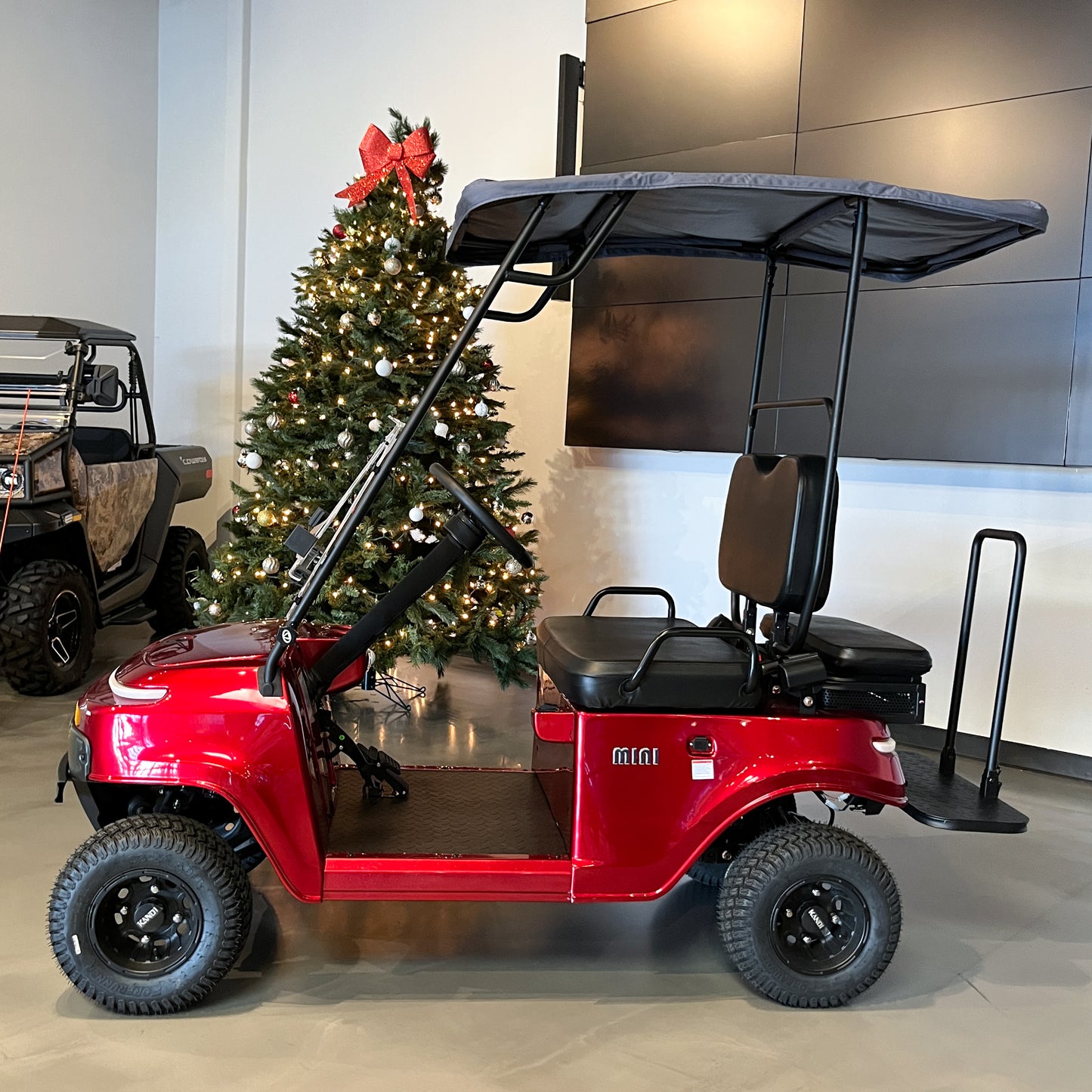 Red Collapsible Mini Cart (Demo Vehicle) (Roof and Foldable Windshield Included)