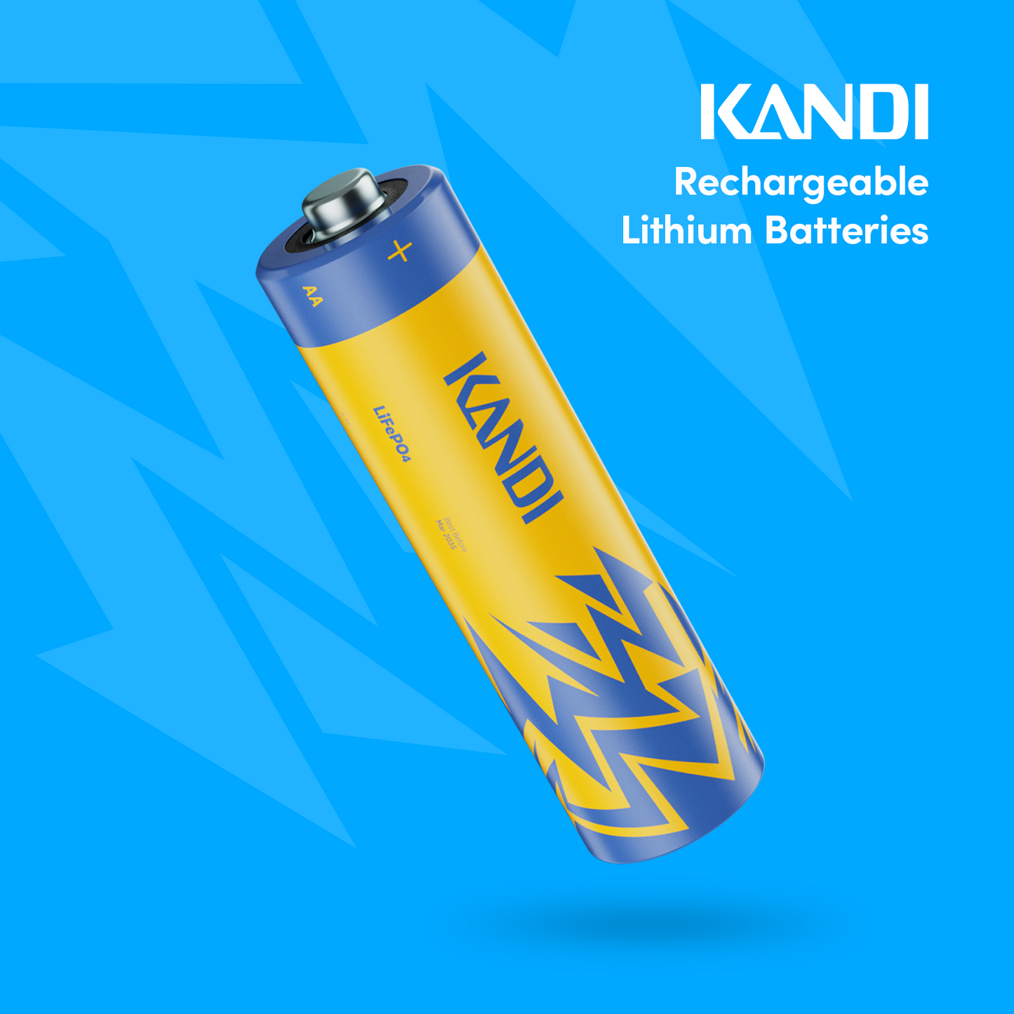 AA Lithium Rechargeable Batteries (Lightning)