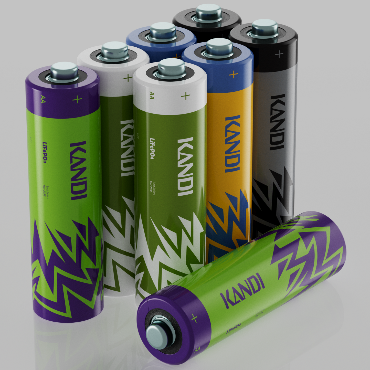 AA Lithium Rechargeable Batteries (Lightning)