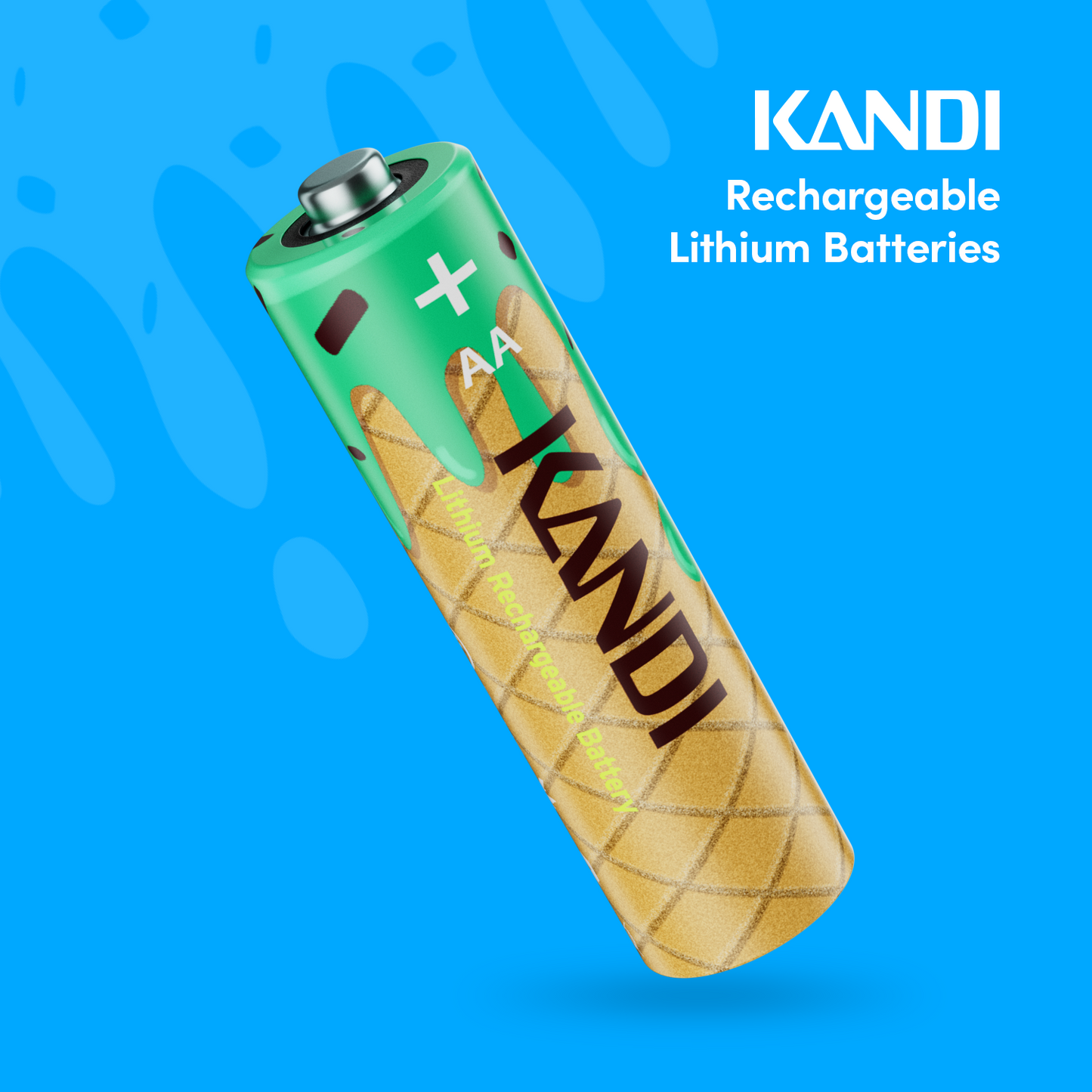 AA Lithium Rechargeable Batteries (Waffle)